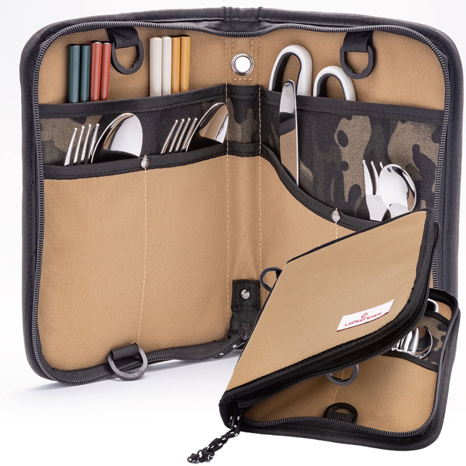 Amazon.co.jp: LAGERFEUER カトラリーケース アウトドア